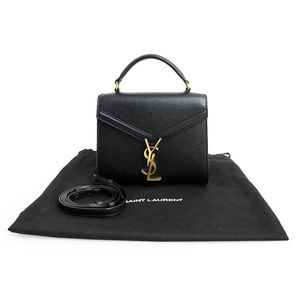 Saint Laurent Calfskin Black Shoulder Cassandra Yves  Handbag